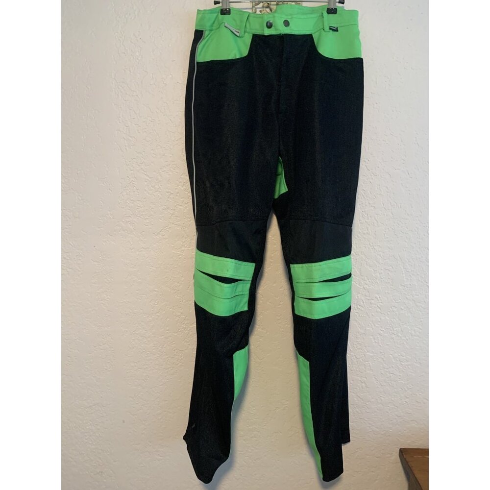 Himaylaya Motor Bike Wear Size M NIght Vision, Duratex, Black Green Knee pads